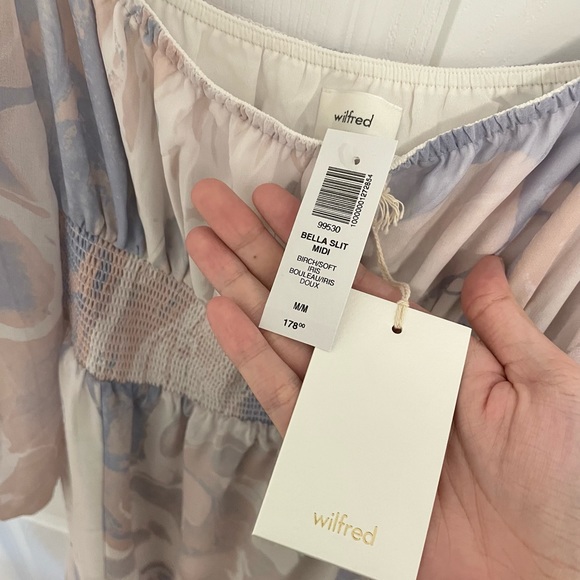 NWT Aritzia Wilfred Bella Slit Dress - Picture 7 of 7